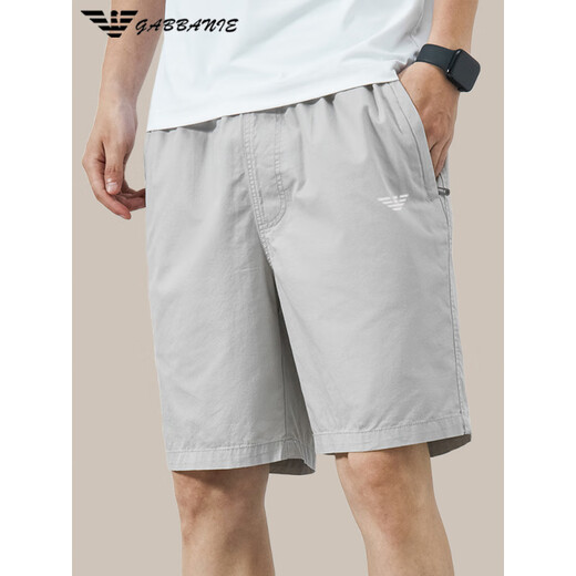 Chiarmania Men's Pure Cotton Fin Shorts en été Summer New Loose Straight Color Color Five Port Casual Pantal
