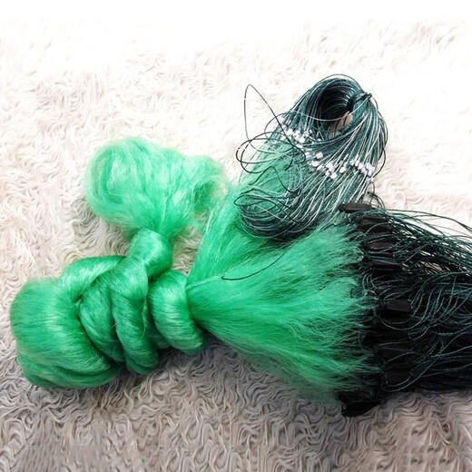 Fishing net, fishing net, three-layer wire mesh, sticky fish net, crucian carp net, sinking net, floating net, single-layer automatic fishing net, white strip net, sea net, three-layer white wire sinking net, 1.5 meters high, 3 fingers, 10 meters long