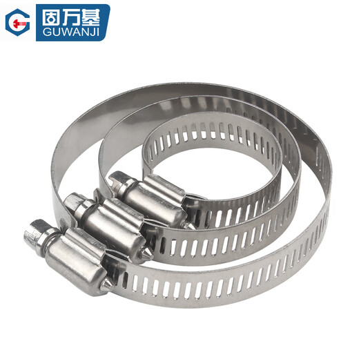 GUWANJI hose clamp 304 stainless steel clamp quick-installation pipe buckle clamp water pipe clamp fixed ring pipe clamp M155-178 (6 inches) 5 pcs