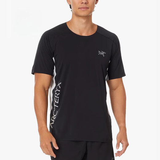 始祖鸟（ARC'TERYX）NorvanDownword男士薄运动透气速干短袖T恤9720官方旗舰正品 黑色-Black S