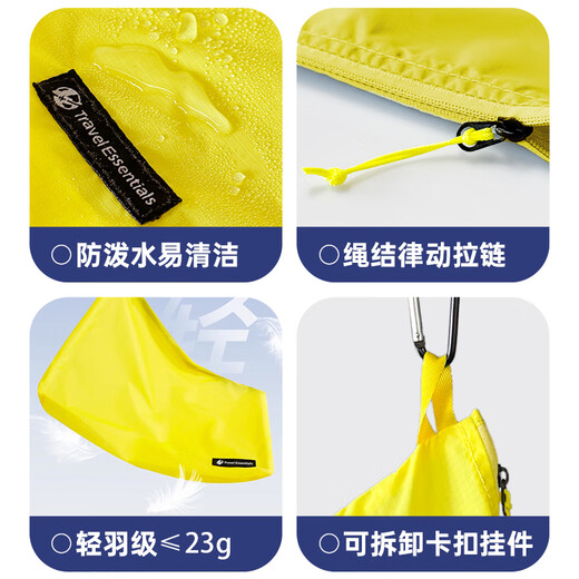 Sac de rangement de voyage Bangeri Sac à lavage étanche Sac de rangement léger sac de crayon Sac de document peut être accroché