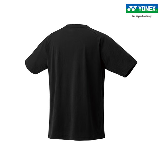 YONEX/尤尼克斯 25SS大赛系列 16784EX 亲肤透气户外运动T恤男女同款 黑色 XL
