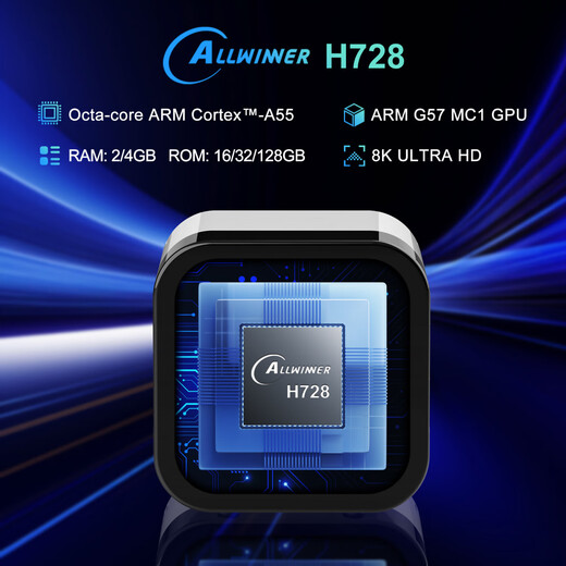 
AIRWORLD native TV Android 14 TV box H96MAX H728 foreign trade set-top box with clock Gigabit network ATV 4GB 32GB+ Bluetooth remote control Domestic version
