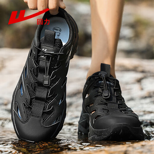 Huili Sandals Zapatos para hombres para verano Nuevo estilo Baotou Sandalias casuales transpirables para hombres Agua y zapatos de arroy