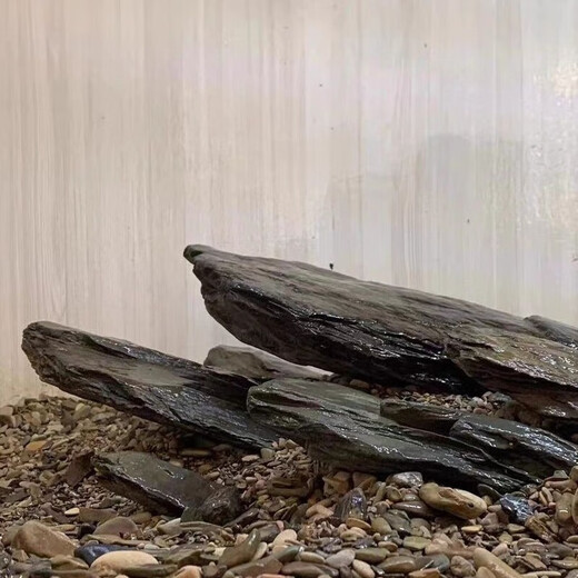 Pure natural stream stone fish tank landscaping stone flakes turtle basking back schist rockery terrace landscaping stone customized 5-10cm schist size matching