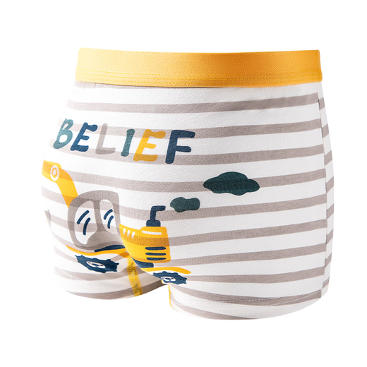 Skonwat Kinderunterwäsche Jungen A-Typ Flat Corner Shorts 3-jährige kleine Kinder mittleren Alters und Teenager Cartoon Boxer 1049 Astronaut Kombination_Pure Baumwollgewebe 4 Teile 190 3xl Code (Empfohlen 75-95 Jin [Jin Equals Equals Equales 0,5 kg])