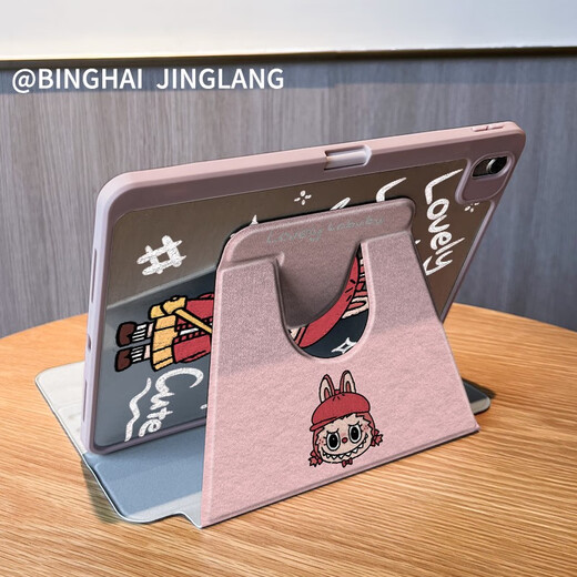 星易优720旋转适用ipad2024新款pro保护套ipad9/10可爱卡通13寸air6防弯 DD3888黄色拉布布双面720旋转- iPadPro2022版(11英寸)