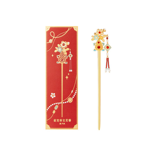 Museum, cultural and creative treasure hairpin, ancient style, national style, new Chinese style, wedding high-end hairpin, children's birthday gift, Thanksgiving Day, gourd style