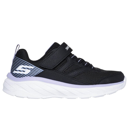 SKECHERS SKECHERS Girls' Infinity Sneakers Black/Lavender 11 Little Kid