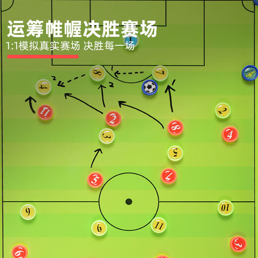 奥匹（AOPI）篮球战术板铝合金磁性板可擦写教学指挥支架式比赛足球教练板 铝合金   足球-战术板 AP-684
