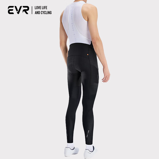 EVR men's cycling pants overalls spring and summer double arrow cushion professional road bike bicycle trousers black M