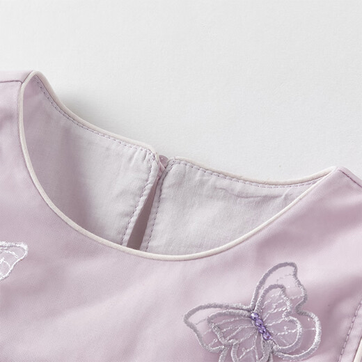 DAVE&BELLA girls' dresses, stylish children's skirts, new summer clothes, children's mesh skirts, baby girl princess skirts, children's skirts, gray purple, in stock, 90 cm (recommended height 80-90cm)