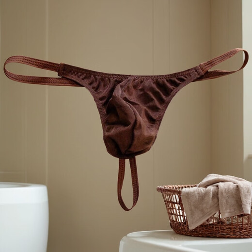 
Men's thong single tex strap men's earthy sexy lace thong men's one thread men's super sexy underwear pink S