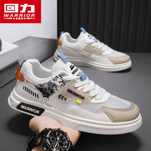 
Warrior men's shoes summer versatile mesh shoes men's breathable casual shoes men's L758N khaki gray 42