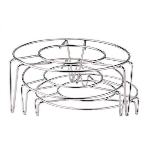 Leishton 304 stainless steel steaming rack household steamer food-grade steamer steaming plate rack 2.5 steaming rack diameter 10cm high 3cm
