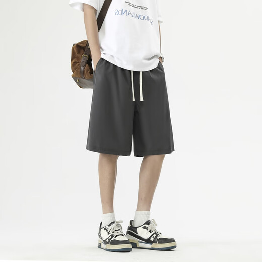 Nebel Sky Shorts Herren Sommer-Dünnsport-Trend Lose große Freizeithosen Männer vielseitiger amerikanischer High Street Fünf-Zeiger-Hosen