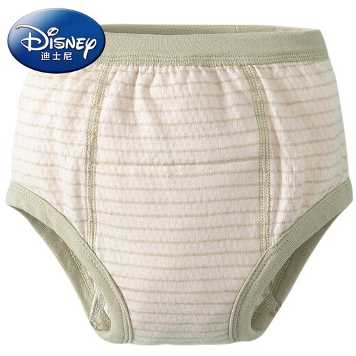 Disney Toilettentraining Hosen Baby Unterwäsche Windel Ring Baby Baby Waschbeauftragter großer Windeln - grüner Streifenjunge [Alle Baumwollhoch Taille] 1 Pack 90 Größe [Empfohlenes Gewicht 18-29 Jin [Jin gleich 0,5 kg]]]