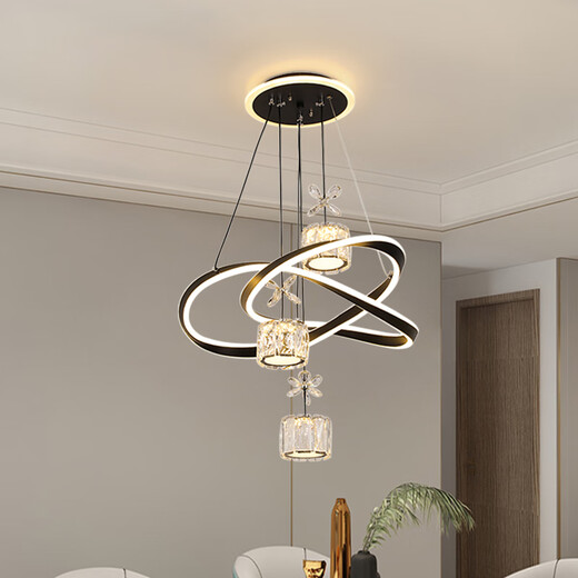 Colección de lámparas mppmck 2025 sala de estar lámpara de dormitorio lámpara de comedor de lámparas de comedor de la lámpara de comedor de internet de la celebridad del césped del dormitorio Zhongshan 120999 y el blanco 50 cm de diámetro-tres colores desacoplables