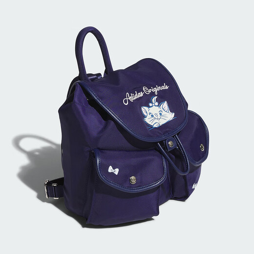 Adidas Clover Sports Bag Women Disney Mary Cat Co-branded Multi-Pocket Backpack Student School Bag KC1424 All Size NS