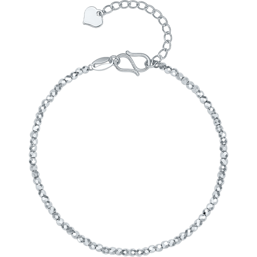 Saturday Fortune PT950 platinum bracelet for women, flashing and dancing bracelet for girlfriend B0713486, about 3.91g 16+3cm