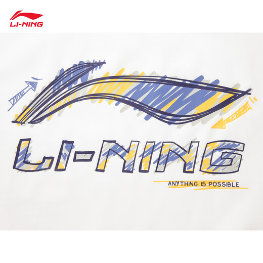 李宁（LI-NING）冰感舒适短袖T恤男子25新款透气吸湿排汗潮流百搭经典款运动上衣 标准白(829)-3 L