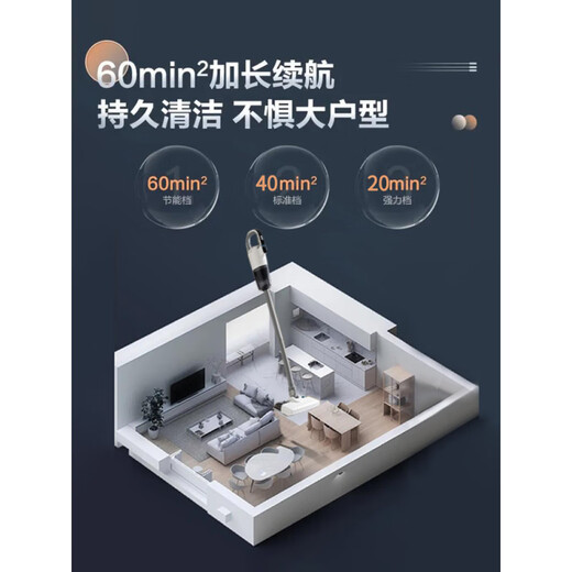 Xiaomi Guoba Vacuum Cleaner Home High Suction Wireless Small Handheld Suction and Mopping High Power Pet Hair Xiaomi White Wireless Long Life丨Single Suction Basic Model+