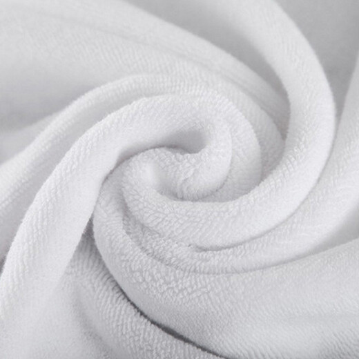 Hotel hotel beauty foot bath club pure white thickened water-absorbent adult large towel white bath towel 600g 32 strands thick 70*140cm