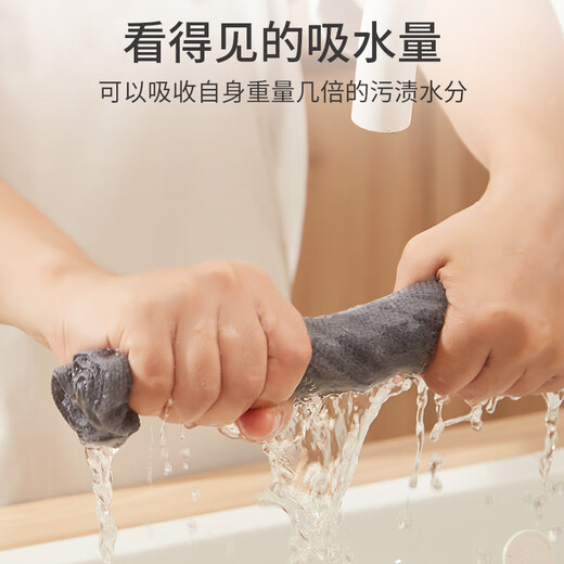 Jialiya kitchen rag, lazy absorbent decontamination wipe, household scouring pad for wiping the table, microfiber cleaning wipe, hand-shred rag 20 sheets/roll*3 rolls