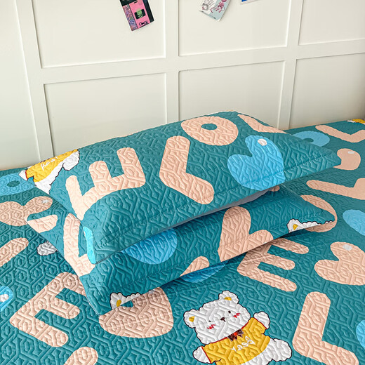 Yalu Tatami Betthülle Neues reines Baumwoll All-Saison Universal Rural Large Kang Cover Special Anti-Schlupf-Baumwollblattbett Rock K687 (2 Meter + SAG 40 cm)*3,5 Meter