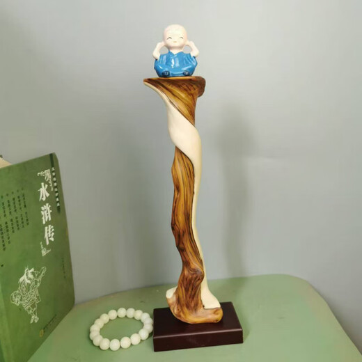 
Apocalypse century root carving wood carving ornaments bracelets desktop tree root original root art home decoration handicraft Taihang cliff cypress C1047