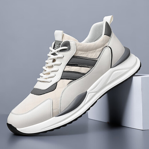 Belle 2025 Forrest Gump обувь для ботинки Sports Sports Men's Mess кроссовки для кроссовки мужская легкая школьница летняя мягкая подошва. Повседневная обувь мужчины LQ9276 Белая ткань 40