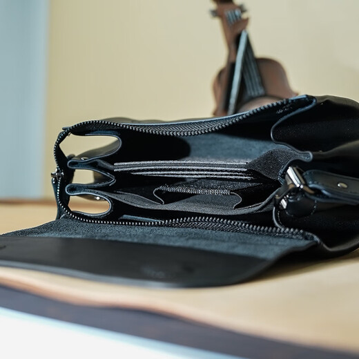 Master Lu Totem Herren Kupplung Leder Multifunktion Münze Brieftasche Großkapazität Mobile Handy Casual Business Hand Grab Tasche Big Black 27*8*12