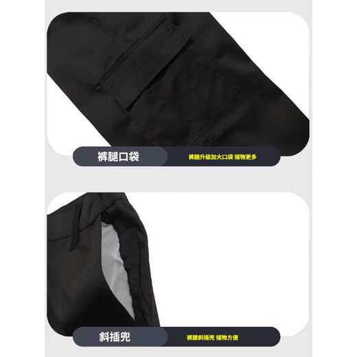 A21funb security suit short-sleeved large size plus size plus size work clothes summer tops property pants security training summer suit 829 security suit summer short-sleeved single top (+ label sticker) 2XL 180 (150-170Jin [Jin equals 0.5 kg])