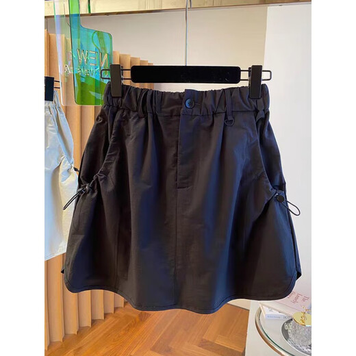 Trumpchi Vadern Corée Version Summer Fat Mm Plus taille 300 Jin [Jin est égal à 0,5 kg] Design Touching Toling Retro Jirt Jupe courte Femmes Loose Loose Raire Black R831 4xl 240-300 Jin [Jin est égal à 0,5 kg]