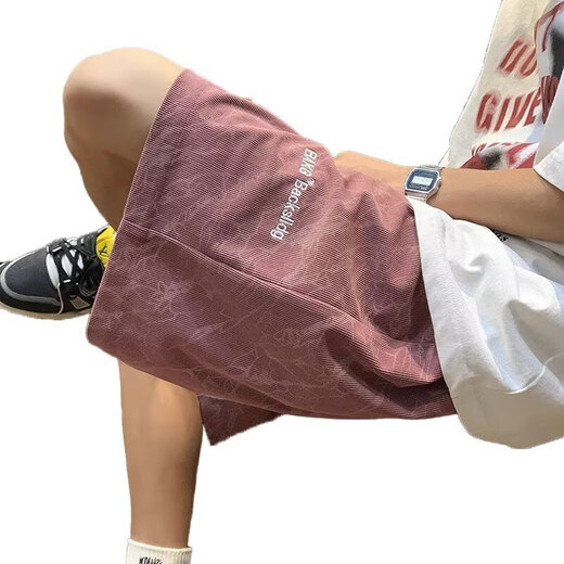 Huangzhen Black Thin Shorts Boys Summer 2025 Outerwear American Fashion Brand Loose Sports and Casual Five Points Pants Men Black XL