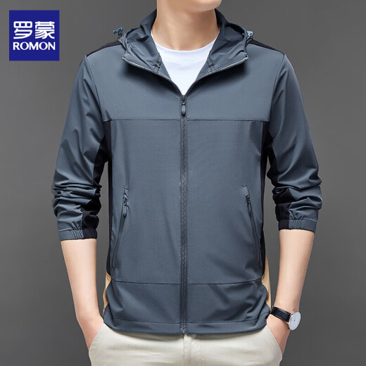 Lomon Summer Fashion y delgada chaqueta para hombres de estilo de estilo delgado y anciano