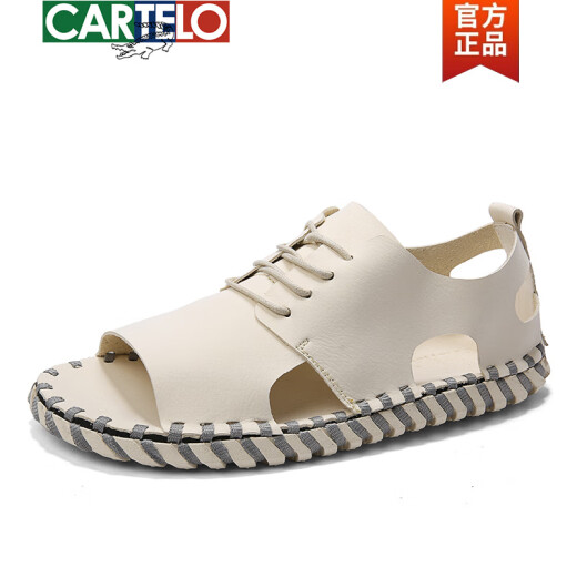 Sandalias de cuero romano de cartelo tendencia de los hombres 2025 Internet de verano Estilo de celebridades de moda