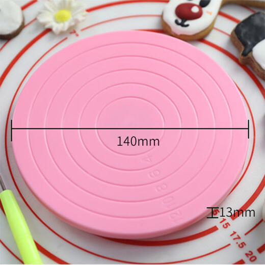 Bad Fox Fondant Frosted Cookies Mini Turntable Small Turntable Sugar Flower Coloring Painting Stroke Baking Cake Decorating Turntable