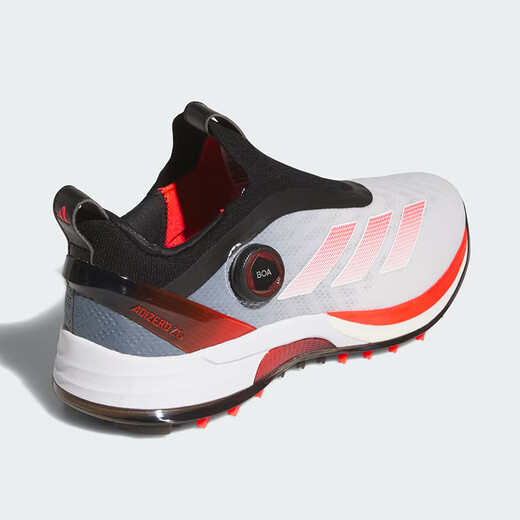 adidas 阿迪达斯高尔夫球鞋男ADIZERO ZG BOA防滑防泼水运动鞋 25年新款 【旋钮款】IH9896 白/红/一号黑 42.5 码