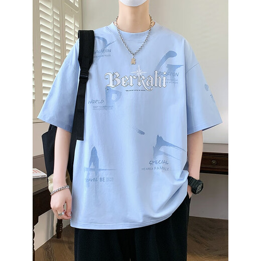 La camiseta de manga corta de moda de verano de Pei Shiyan en la camiseta de la manga corta de la escuela secundaria y la escuela secundaria, la camiseta de ropa de verano de 12-16 años de edad, 693 beige, de manga corta M 75 a 105 Jin [Jin equivale a 0.5 kg]