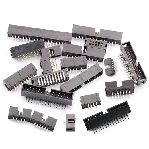 Dafuri simple horn seat cable plug JTAG socket 2.54MM curved needle straight pin DC3-10/14/16/20/50P DC3-16P straight pin (5 pcs)