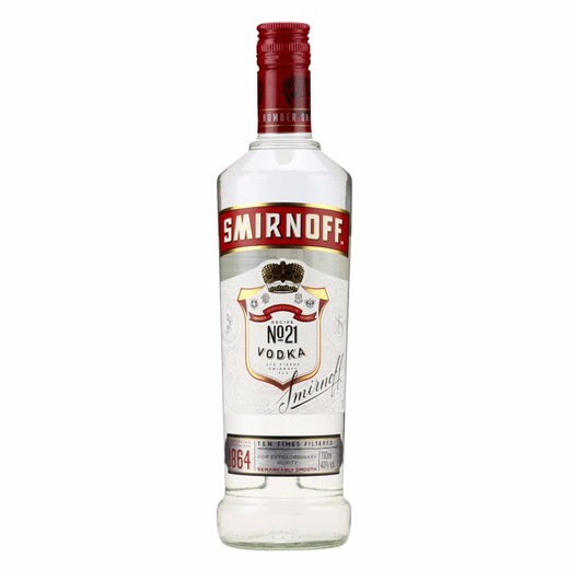 斯米诺（Smirnoff）洋酒斯米诺红牌 伏特加酒 鸡尾酒 mojito莫吉托基酒 斯米诺 700mL 1瓶