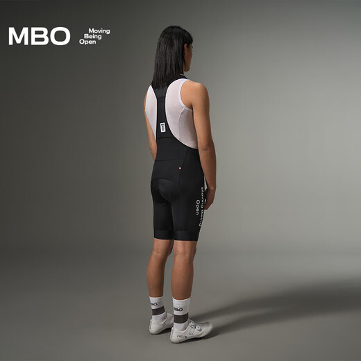 MBO Men's Cycling Bib Shorts Double Arrow Performance Aesthetics Imported Fabric Zoned Dry T500 Cycling Pants Hacker L