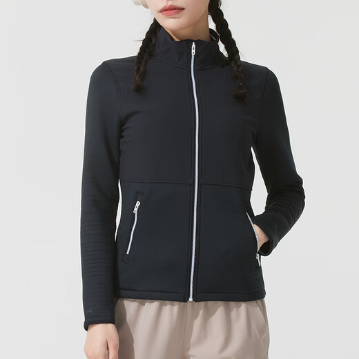 安德玛（UNDERARMOUR）UA女装 运动服跑步健身训练外套立领休闲夹克时尚潮流女士上衣 1380130-001 XS