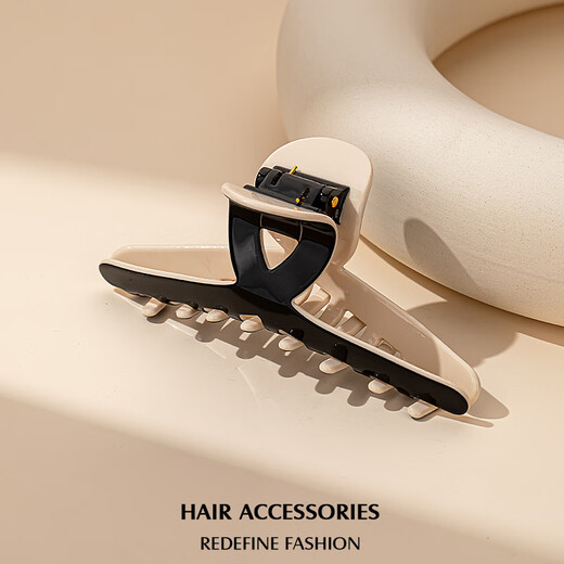 Qlady acetic acid simple grab clip female high-end hair clip back of the head 2025 new shark clip high-end birthday gift