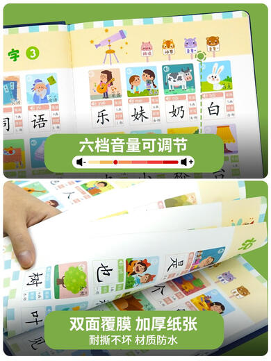 笑炎识字大王发声书幼儿园玩具点读机 会说话的恐龙百科发声书