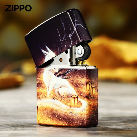 Zippo Edge plus léger véritable sceau de couleur lumineuse Sceau divine Roule sur le vent jaune zppo kérosène créatif personnalisé de couleur masculine coloride de couleur