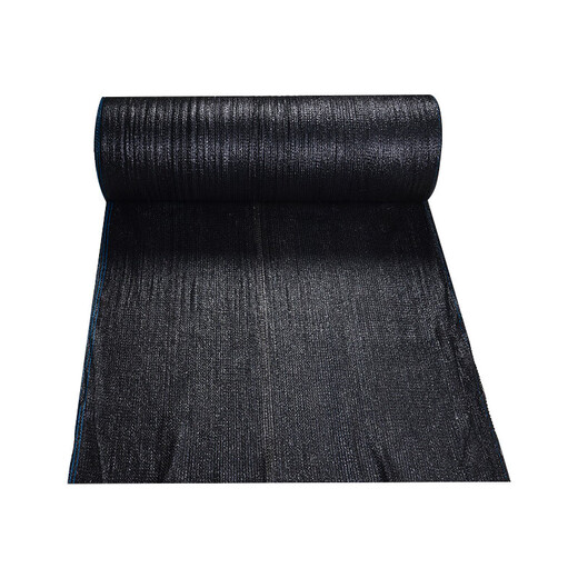 黑色遮阳网防晒网加密加厚抗老化植物隔热太阳网阳台遮阴网大棚用 4针抗老化加密 2米宽50米长