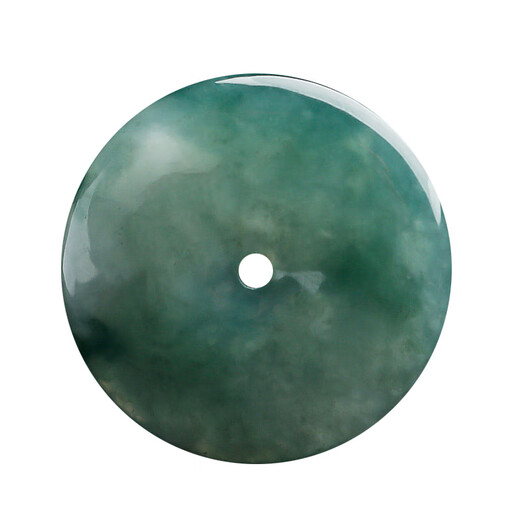 Pangdonglai Quality Jade Paceful Cierre Pendse Tianlan A Myanmar Jade: Collar Jade Male PB1429 [23 mm] [Con Lanyard + Certificado]