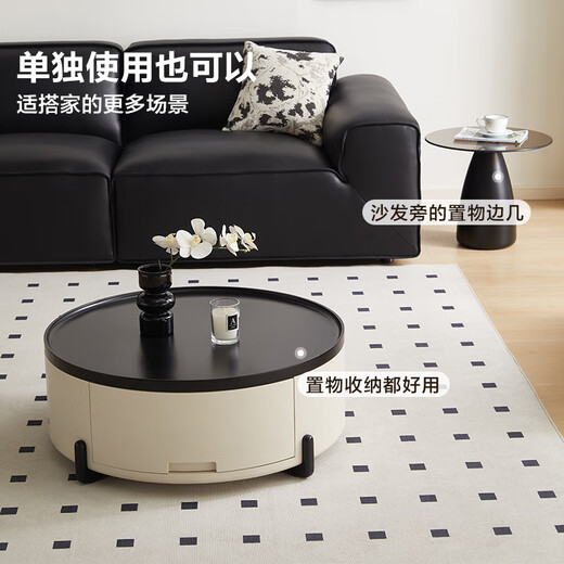 Quanyou Home Italian minimalist living room home coffee table sofa side table combination small apartment tea table tea table storage table